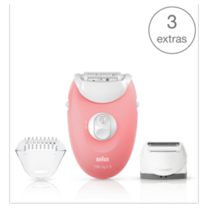 Silk-épil 3 3-440 epilator with 3 extras incl. shaver head.