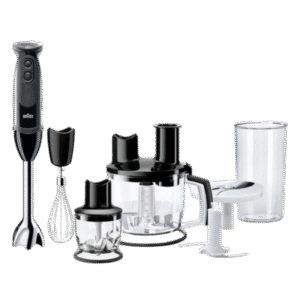 Braun MQ 5285 MultiQuick 5 Vario Hand Blender, 6 Attachments, 1000 Watts, Black
