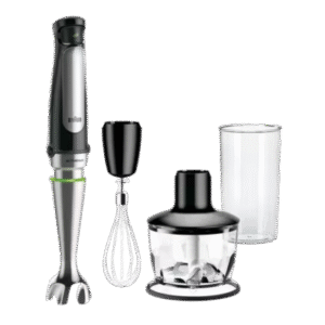 Braun MultiQuick Immersion Hand Blender (2-Cup Food Processor, Whisk, Beaker), MQ7035