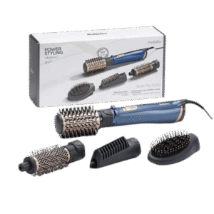 BaByliss 4 in 1 Rotating Air Styler Hair Brush with Pouch, AS965SDE
