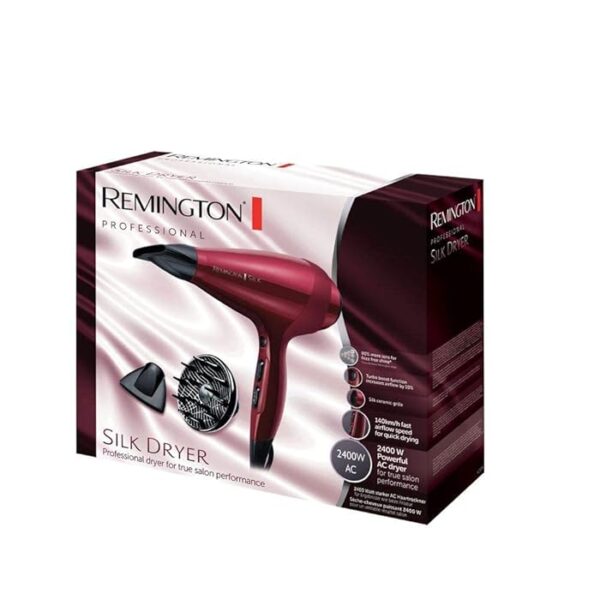Remington AC9096 Silk Hair Dryer – 2400W Ionic Professional Dryer with AC Motor & Turbo Boost for Fast Drying - Image 2