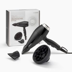 BaByliss 6710DE Hair Dryer – 2100W Professional AC Motor with Ionic Technology for Frizz-Free Styling