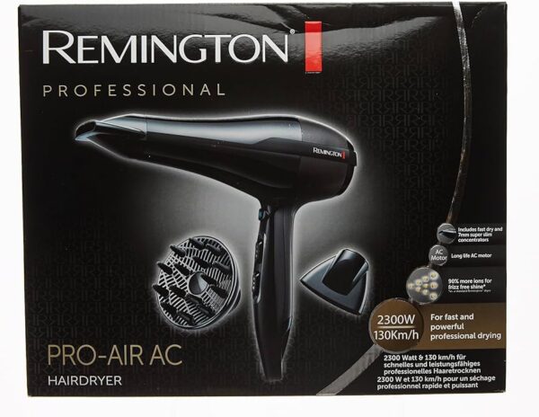 Remington AC5999 Pro-Air AC Hair Dryer – 2300W Ionic Professional Blow Dryer with Diffuser & Concentrator - Image 3