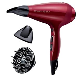 Remington AC9096 Silk Hair Dryer – 2400W Ionic Professional Dryer with AC Motor & Turbo Boost for Fast Drying