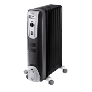 DeLonghi Oil Heater, 9 Fins, 2000 Watt, Black - KH770920BK