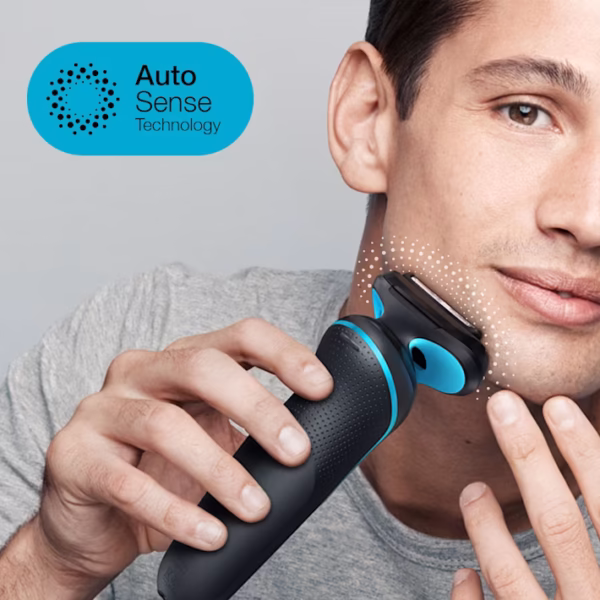 Braun Series 5 51‑M1000s – Wet & Dry Foil Shaver with AutoSense, 50‑Min Li‑Ion Battery - Image 3