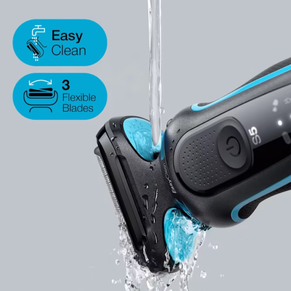 Braun Series 5 51‑M1000s – Wet & Dry Foil Shaver with AutoSense, 50‑Min Li‑Ion Battery - Image 2