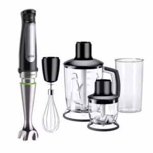 Braun MultiQuick 7 MQ7045X – 1000 W ActiveBlade Hand Blender Set with Easy Smart Speed, PowerBell Plus & Multiple Accessories