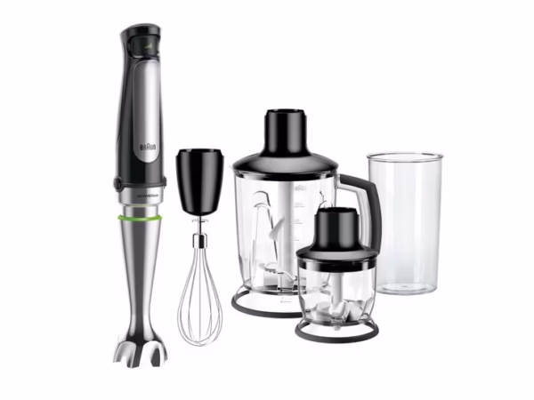 Braun MultiQuick 7 MQ7045X – 1000 W ActiveBlade Hand Blender Set with Easy Smart Speed, PowerBell Plus & Multiple Accessories