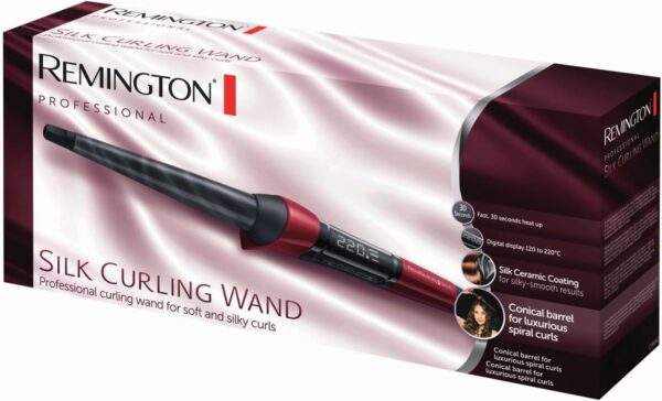 Remington Silk Curling Wand CI96W1 – 13–25 mm Conical Barrel, Digital Temp Control - Image 2