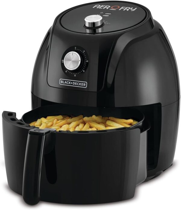 Black+Decker AF575-B5 1800W XL Air Fryer 5.6 L / 1.5 kg with Rapid-Air & 60-Min Timer - Image 3