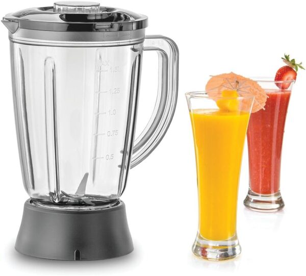 Black+Decker FX822-B5 800W Multifunction 5-in-1 Food Processor – 2L Bowl, 1.5L Blender, 24 Functions, White - Image 3