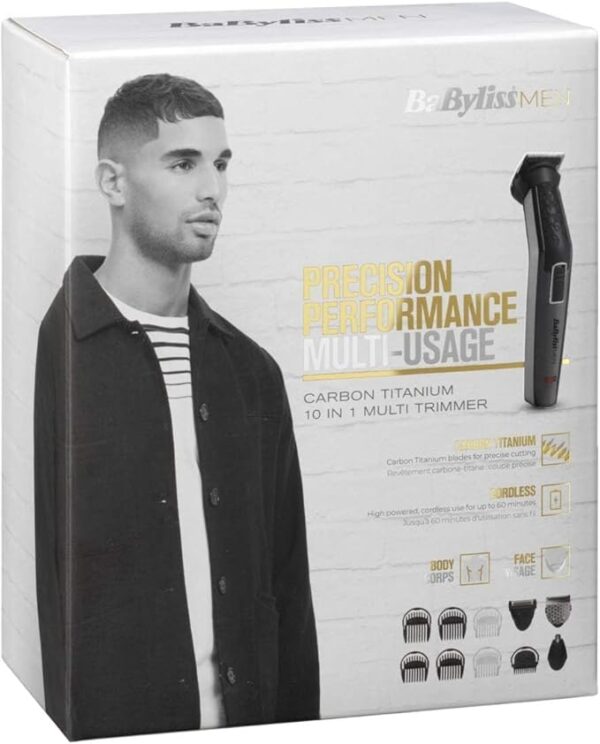 BaByliss MT727SDE Multi Trimmer – 10-in-1 Grooming Kit for Face, Beard & Body - Image 3