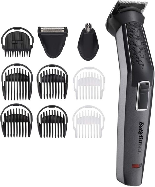 BaByliss MT727SDE Multi Trimmer – 10-in-1 Grooming Kit for Face, Beard & Body