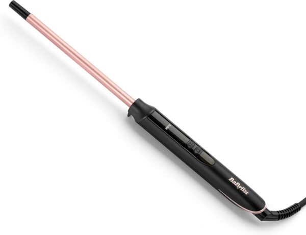 BaByliss C449E Quartz Tight Curls Wand – 10 mm Ceramic, 6 Heat Settings, Fast Heat‑Up