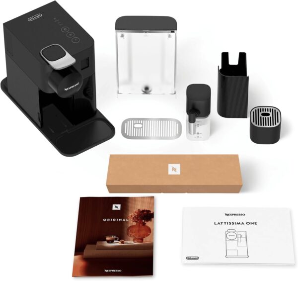 DeLonghi Lattissima One EN510.B – Nespresso Capsule Machine with One‑Touch Milk Recipes (Black) - Image 2