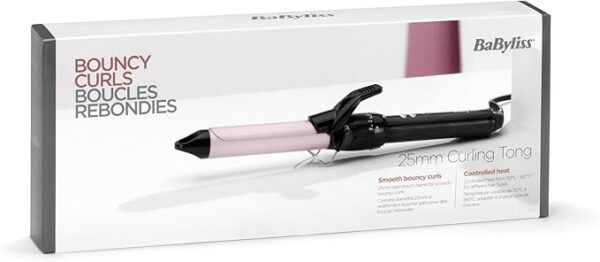 BaByliss C325E Sublim’ Touch Pro 25 mm Curling Iron – 10 Heat Levels, Ceramic Barrel, 180 °C Salon Performance - Image 2