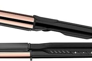 BaByliss ST482SDE Hair Straightener – Steam Straightener with Diamond Ceramic Plates for Sleek, Long-Lasting Results