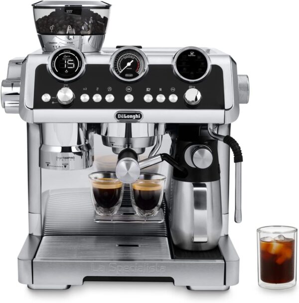 DeLonghi La Specialista Maestro EC9865.M – Cold Brew & Hot Coffee Mastery, Manual‑Semi Automatic with LatteCrema & Smart Tamping