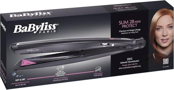 BaByliss ST326E Hair Straightener – Wide Ceramic Plates with 230°C High Heat for Thick & Long Hair - Image 3