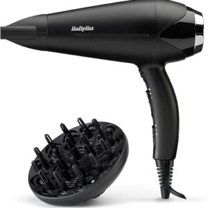 BaByliss D572DE Turbo Smooth 2200 W Hair Dryer – Ionic, Ceramic, Diffuser Included