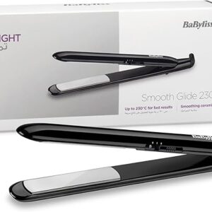 BaByliss ST240SDE Hair Straightener – Sleek Ceramic Straightener with 230°C High Heat for All Hair Types