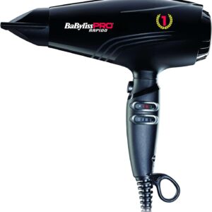 BaBylissPRO BAB7000IE Rapido Hair Dryer – Ultra-Light 2200W Professional Dryer with Ferrari-Designed Motor