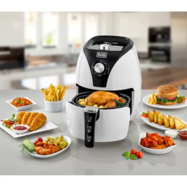 Black+Decker AF220-B5: Healthy Fryer, Grill & Roast, 3.5L Capacity, 1500W - Image 3