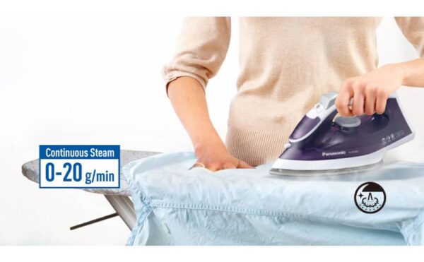 Panasonic NI-M300T VTV Steam Iron – 1800W • Titanium-Coated Soleplate • Adjustable Steam & Vertical Function - Image 2