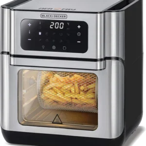 Black+Decker XL 12-Liter Air Fryer Oven AOF100-B5 – Touch LED + Rotisserie & Accessories
