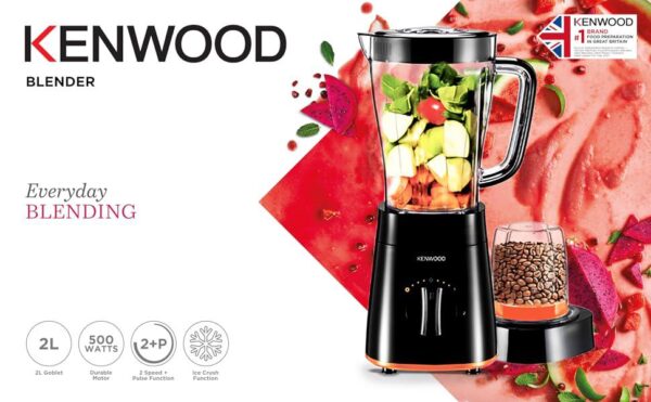 Kenwood BLP15.150 Blender with 2L Jug & Grinder Mill – 500W Powerful Motor - Image 3