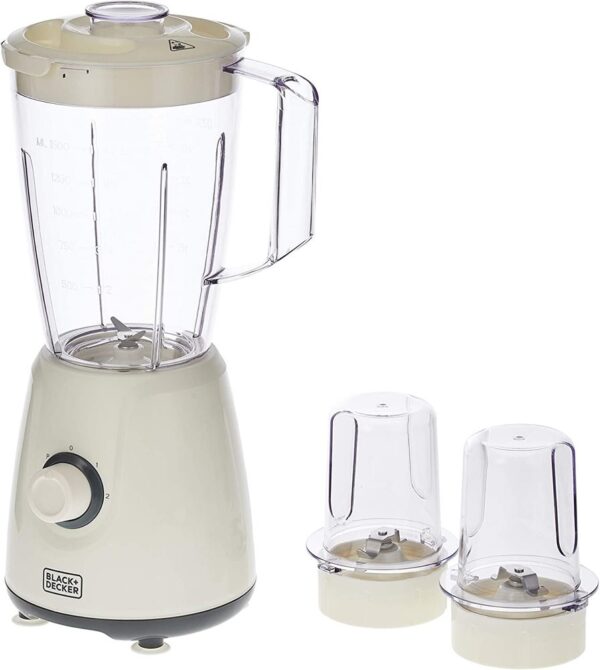 Black+Decker BX4000-B5 400 W 3-in-1 Blender with 1.5 L Jug & 2 Grinder Mills - Image 2
