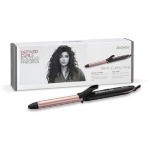 BaByliss C450E Curling Wand – Pro Titanium Ceramic Hair Curler for Long-Lasting Curls