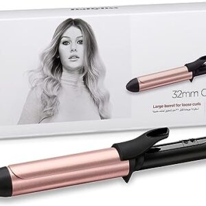 BaByliss C452E Curling Wand – Extra Long Titanium Ceramic Barrel for Defined, Long-Lasting Curls
