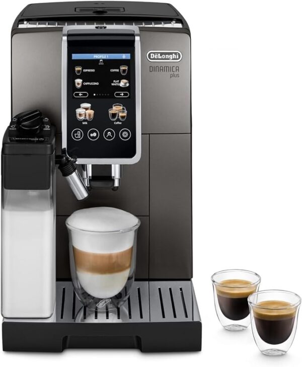 DeLonghi Dinamica Plus ECAM380.95.TB – Fully Automatic Bean‑to‑Cup Machine with LatteCrema Hot, 24 Drinks