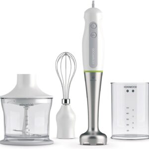 Kenwood HDP109WG 600W Tri-blade Hand Blender – Metal Wand + Chopper & Whisk