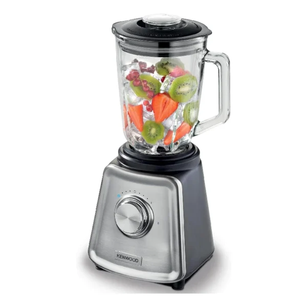 Kenwood BLP44.270SS 800W Glass Blender with Mill & Meat Chopper ‐ 1.5-2 L, 2 Speeds + Pulse