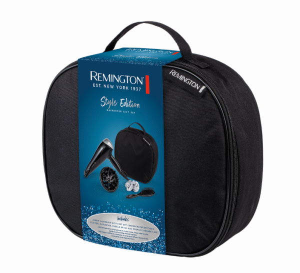 Remington Style Edition D3171GP – 2200 W Hair Dryer Gift Set with Diffuser, Paddle Brush & Silk Scrunchie - Image 3