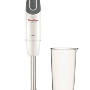 Moulinex DD64B127 Quickchef Hand Blender – 800W • 10 Speeds + Turbo • Stainless Steel Foot
