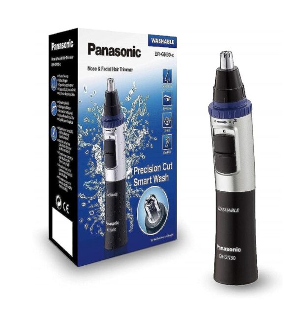 Panasonic ER-GN30-K451 Nose & Ear Hair Trimmer – Wet/Dry Use • Dual-Edge Blades • Easy Cleaning - Image 2
