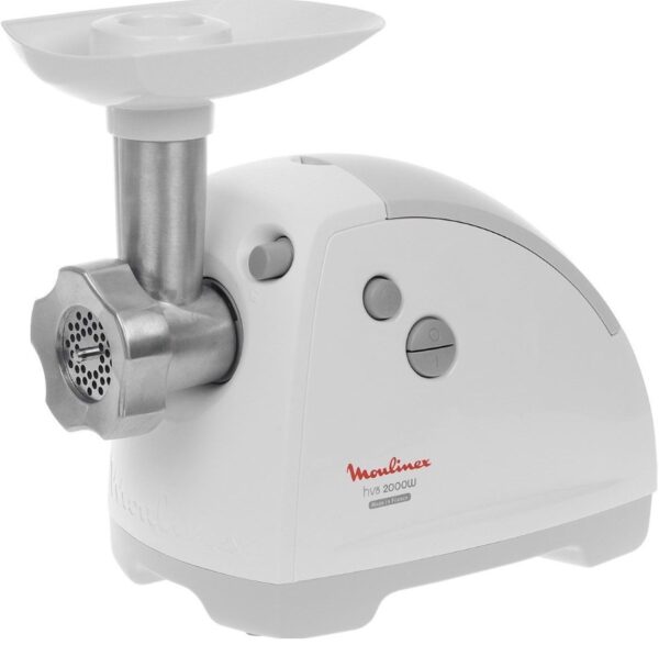 Moulinex ME620132 Meat Mincer – 2000W • 2.6kg/Min Output • 3 Grids & Sausage Accessory
