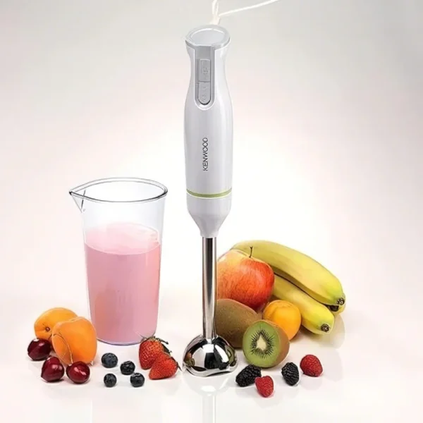 Kenwood HBM-02 600W Metal Hand Blender – 0.6 L Turbo Stick, White/Silver - Image 4