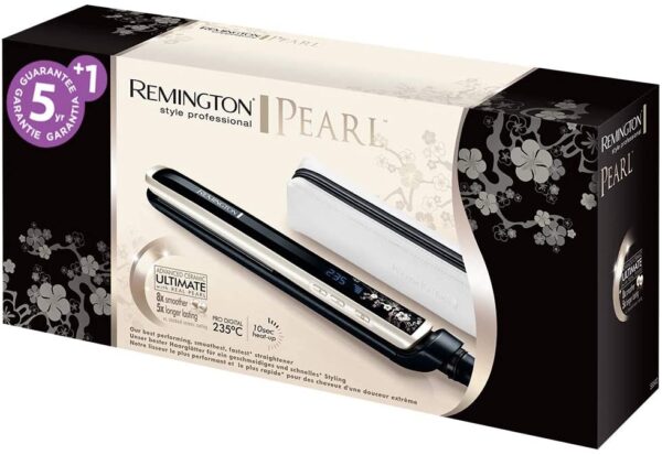 Remington S9500 Pearl Straightener – 1" Floating Ceramic Plates with Real Pearl Coating (150–235 °C) - Image 3