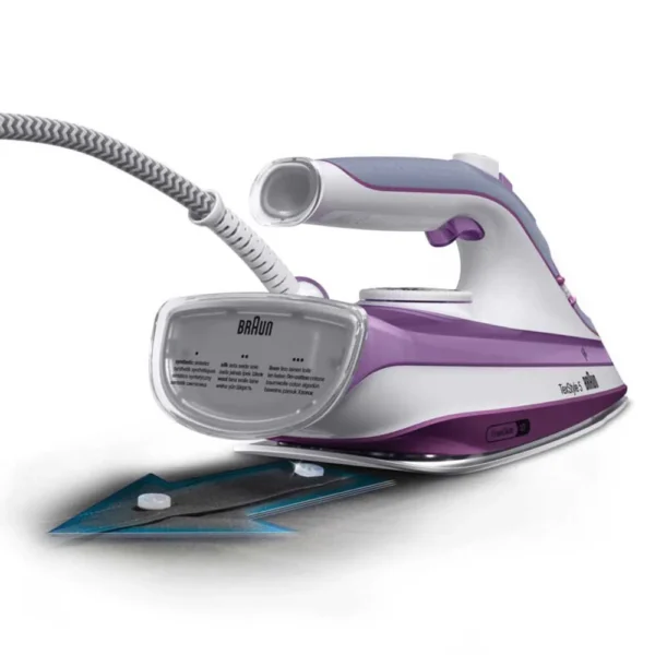 Braun SI5037 TexStyle 5 Steam Iron – 2700W FreeGlide 3D Soleplate, 300ml Tank, Auto‑Off (Violet) - Image 2