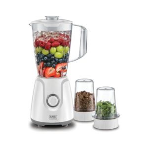 Black+Decker BX4000-B5 400 W 3-in-1 Blender with 1.5 L Jug & 2 Grinder Mills