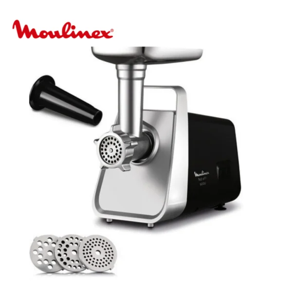 Moulinex ME308827 Meat Mincer – 2200W • 2.3 kg/min • 3 Grids + Kebbe & Sausage Attachments - Image 2