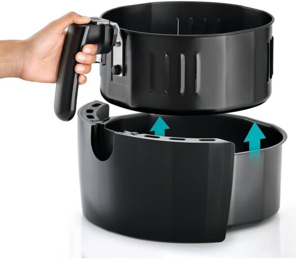 Black+Decker XL Digital Air Fryer AF625-B5 – Rapid-Air 5.6 L Healthy Cooking + 60-Min Timer - Image 4