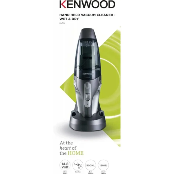 Kenwood HVP19.000SI 14.8V Wet & Dry Cordless Handheld Vacuum – 500 ml Dust, 120 ml Liquid Capacity - Image 2