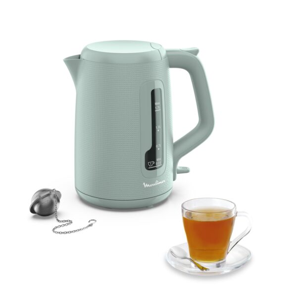 Moulinex Morning BY2M1310 Electric Kettle 1.7 L – 2400 W • Express Boil • Eucalyptus Finish - Image 2