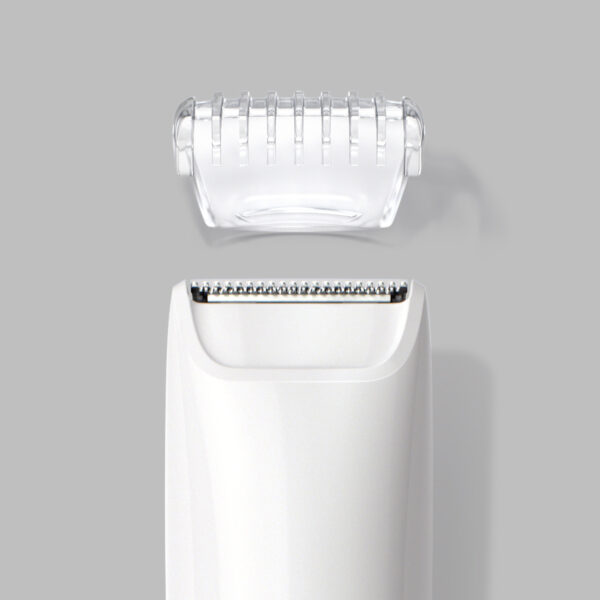 Braun BS1000 Body Mini Trimmer – Wet & Dry, Portable Body Hair Removal with Trimming Comb (White) - Image 4